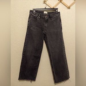 Simon Miller jeans size 26 frayed hem 100 percent cotton Charcoal Black euc